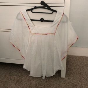 Madewell Top w. Fringe - only worn once!